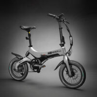 MiRider One GB3 Folding City Electric Bike, 16" Wheel, 7Ah Battery - Platinum Silver - Image 2