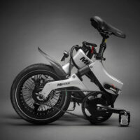 MiRider One GB3 Folding City Electric Bike, 16" Wheel, 7Ah Battery - Platinum Silver - Image 9