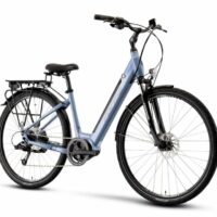 Forme Peak Trail 2ELS Step Through Hybrid Electric Bike, 700c Wheel - Pearl Metallic Blue - Image 2