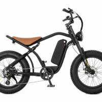 RooDog Rogue Fat Cruiser Electric Bike, 13Ah - Black/Brown - Image 2