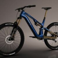 Haibike Lyke CF SE Full Suspension Electric Mountain Bike, 29" Wheel - Blue Carbon/Bronze - Image 3