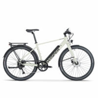 Wisper Tailwind Comfort Crossbar Commuter Electric Bike 2023 - Stone - Image 2