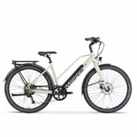 Wisper Tailwind Comfort LOW Crossbar Commuter Electric Bike Full Throttle - Stone - Image 2