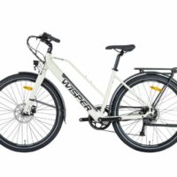 Wisper Tailwind Comfort LOW Crossbar Commuter Electric Bike Full Throttle - Stone - Image 3