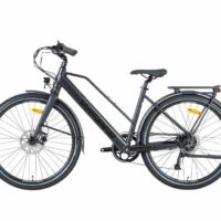 Wisper Tailwind Comfort LOW Crossbar Commuter Electric Bike Full Throttle - Black - Image 3