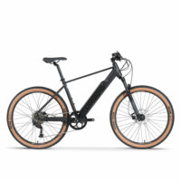 Wisper Tailwind Trail Crossbar Commuter Electric Bike - Black - Image 2