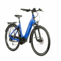 Raleigh Motus Grand Tour Derailleur Low Step Hybrid Electric Bike 2022, BOSCH Active Line PLUS - Blue - Image 2