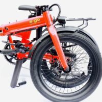 E-Go Max Folding Electric Bike, 20" Wheel, 14Ah Samsung Battery - Red - Image 2