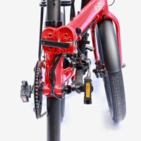 E-Go Max Folding Electric Bike, 20" Wheel, 14Ah Samsung Battery - Red - Image 3