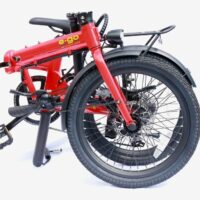 E-Go Lite+ Folding Electric Bike, 20" Wheel, 7 Speed, 7Ah Battery - Red - Image 2