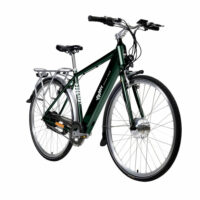 Emu Classic MK3 Crossbar Electric Bike 700c Wheel - Green - Image 2