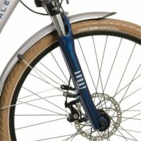 Ex-Demo Raleigh Array Low Step Electric Hybrid Bike, 400Wh Battery, 700c Wheel, 45cm - Silver/Blue 45cm - Image 4