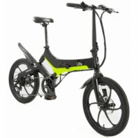 Li-Fe Force Folding Electric Bike, 20" Wheel, 7.8Ah Integrated Battery - Black/Green - Image 2