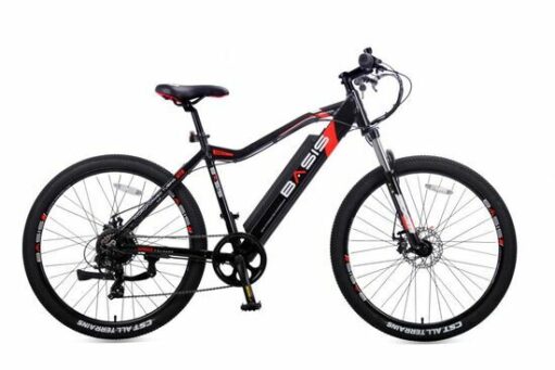 Ex Demo Basis Beacon E-MTB Electric Mountain Bike, 27.5" Wheel, LCD Display - Black/Red