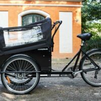 AMCargoBikes Lightweight Classic Cargo Bike - Black - Image 3