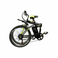 Ex Demo Basis Boxer Electric Folding Bike 13Ah, 24" Wheel - Black/Neon Yellow - Image 2