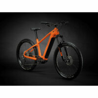 Haibike AllTrack 6 Hardtail Electric Mountain Bike, 27.5in - Gloss Papaya/Titan - Image 2