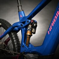 Haibike HYBE CF 11 Full Suspension EMTB - Blue/Magenta/Pink Gloss - Image 6