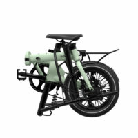 Eovolt Morning 16in Wheels Origins Folding Electric Bike - Sage Green - Image 3