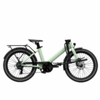 Eovolt Evening 24in Wheel Origins Semi Folding Electric Bike - Sage Green - Image 3