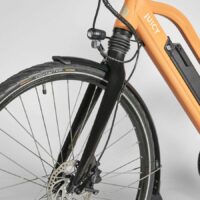 Juicy Roller Electric Urban Bike, 28in Wheel - Apricot - Image 2