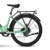 Ampere Deluxe 26" Step Through Hybrid Electric Bike - Mint Green - Image 4