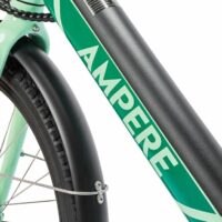 Ampere Deluxe 26" Step Through Hybrid Electric Bike - Mint Green - Image 6