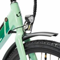 Ampere Deluxe 26" Step Through Hybrid Electric Bike - Mint Green - Image 9