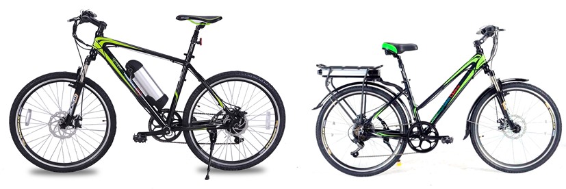 Couples Cycling Together GreenEdge CS2 Electric Bikes from E-Bikes Direct