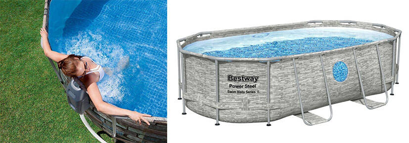 Bestway Above Ground Swim Vista Power Steel Oval Pool at E-Bikes Direct Outlet