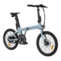 ADO Air 20S Lightweight Folding Electric Bike, 9.6Ah - Blue - Image 2