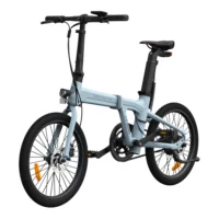 ADO Air 20S Lightweight Folding Electric Bike, 9.6Ah - Blue - Image 3