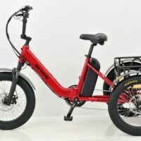 Revom T1 Electric Mountain Trike, 48v 15Ah - Red - Image 2