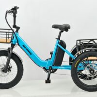 Revom T1 Electric Mountain Trike, 48v 15Ah - Blue - Image 3