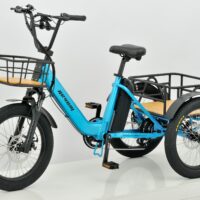 Revom T1 Electric Mountain Trike, 48v 15Ah - Blue - Image 2