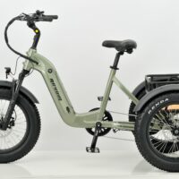 Revom T2 Fat Tyre Electric Mountain Trike, 48v 15Ah - Green - Image 2