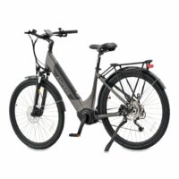 Ampere Deluxe Pro Hybrid Step Through Electric Bike, 700c Wheel - Grey - Image 2