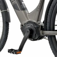 Ampere Deluxe Pro Hybrid Step Through Electric Bike, 700c Wheel - Grey - Image 4