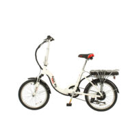 Basis Osprey Folding Low Step Electric Bike - White - Image 2