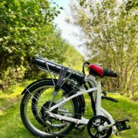 Basis Osprey Folding Low Step Electric Bike - White - Image 8