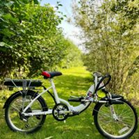 Basis Osprey Folding Low Step Electric Bike - White - Image 9