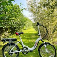 Basis Osprey Folding Low Step Electric Bike - White - Image 6