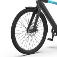 D&D City Step Over Electric Bike, 460Wh, 700c Wheel - Black/Baby Blue - Image 10