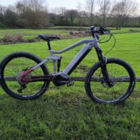 Ex Demo Haibike AllTrail 5 Full Sus Electric Mountain Bike, 27.5" Wheel, Yamaha PW-ST - Grey/Red - Image 2