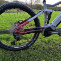 Ex Demo Haibike AllTrail 5 Full Sus Electric Mountain Bike, 27.5" Wheel, Yamaha PW-ST - Grey/Red - Image 4