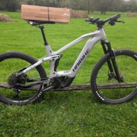 Ex-Demo Haibike AllMtn CF 9 Full Sus Electric Mountain Bike, Mix Wheel, Bosch Perf. CX - Urban Grey - Image 2