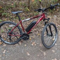 Ex-Demo Claud Butler Haste-E Hardtail Electric Mountain Bike - Red - Image 9